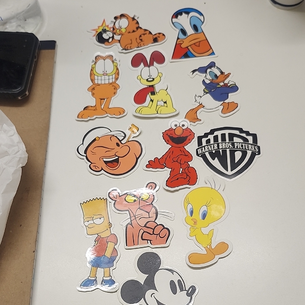 Disney Character Sticker Set - Multicolor